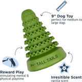 Tall Tails Natural Rubber Evergreen Tree Toy - Interactive Treat Dispensing Toy for Dogs