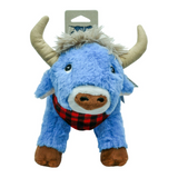 Tall Tails Plush Blue Ox - Crunch Toy for Dogs