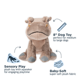 Tall Tails Plush Hippo