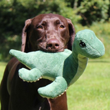 Tall Tails Plush Nessie with Inner Rope Body - Durable, Squeak & Crinkle Toy for Dogs