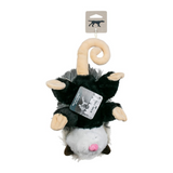 Tall Tails Plush Possum with Inner Rope Body - Durable, Squeaky Tug Toy for Dogs