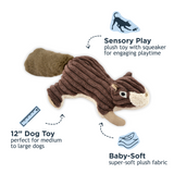 Tall Tails Plush Squirrel - Soft Squeaky Toy for Dogs