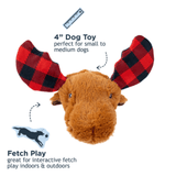 Tall Tails Red Antler Moose 2 in 1 Fetch Ball