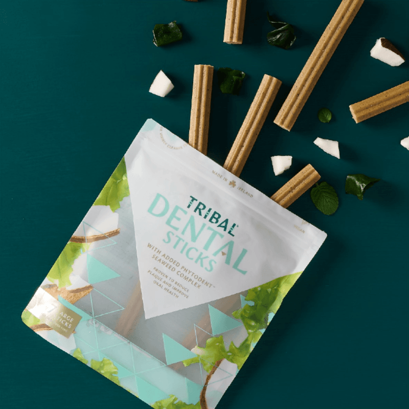 Tribal Dental Sticks for Large Dogs - Vegan, Natural Dental Treats