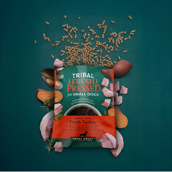 Tribal Grain Free Fresh Cold Pressed Adult Small Breed Turkey