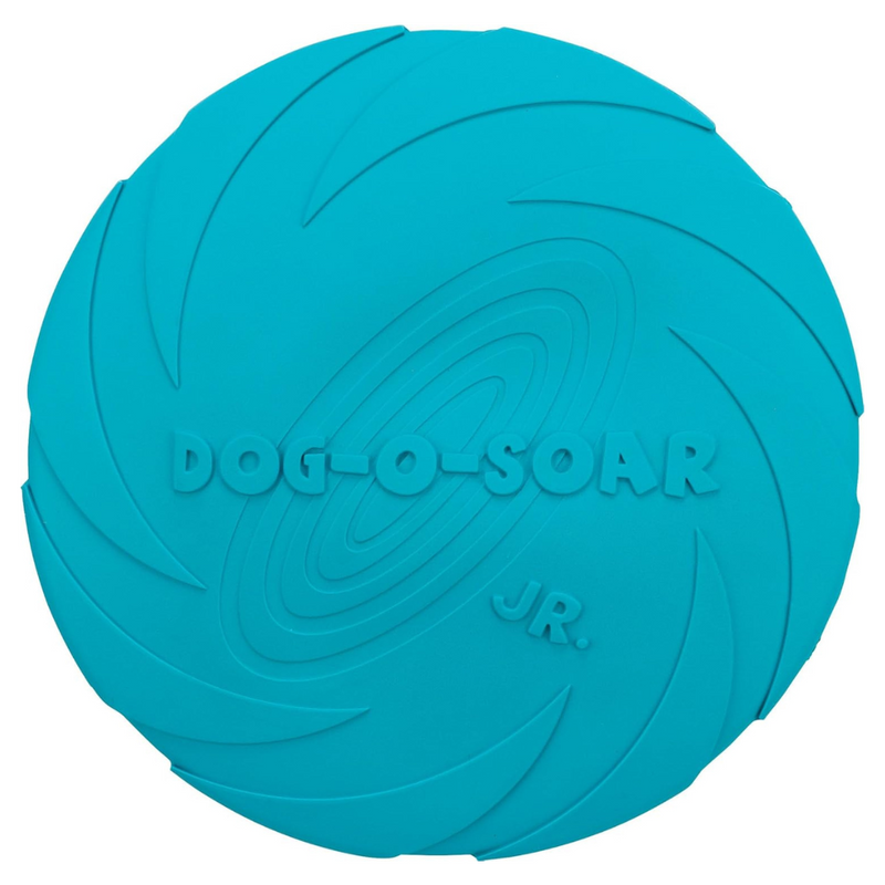 Trixie Floating Blue Rubber Disc – Durable Natural Rubber Frisbee for Dogs