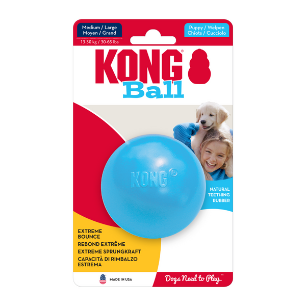 KONG Puppy Ball With Hole (Assorted Colours)