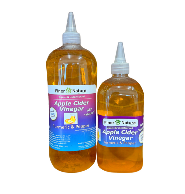 Finer By Nature Apple Cider Vinegar With Turmeric & Pepper