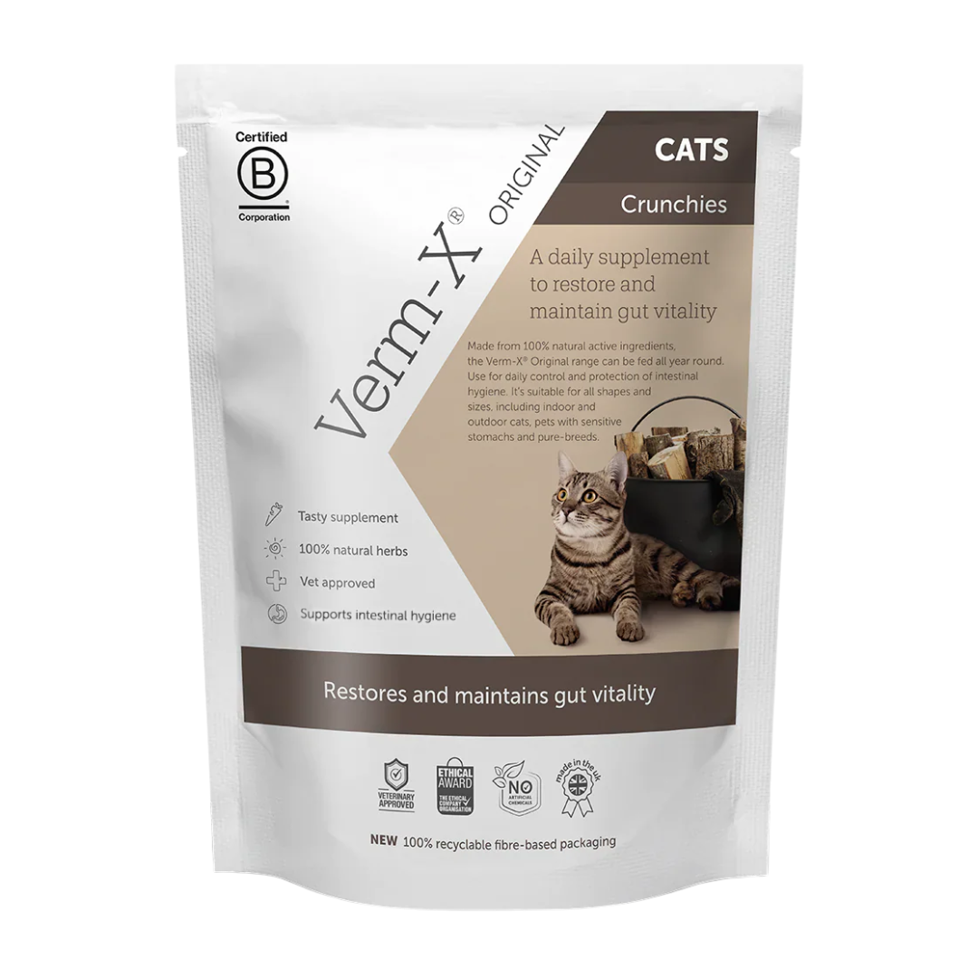 Verm-X Original Crunchies for Cats: Support Gut Wellness - Brown's ...