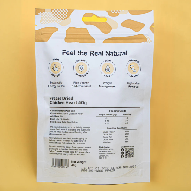 Waita Freeze Dried Chicken Hearts