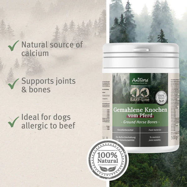 AniForte Ground Horse Bones Natural Calcium Supplement